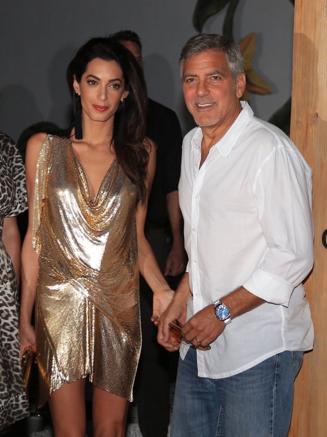 George Clooney y Amal, muy compenetrados en Ibiza
