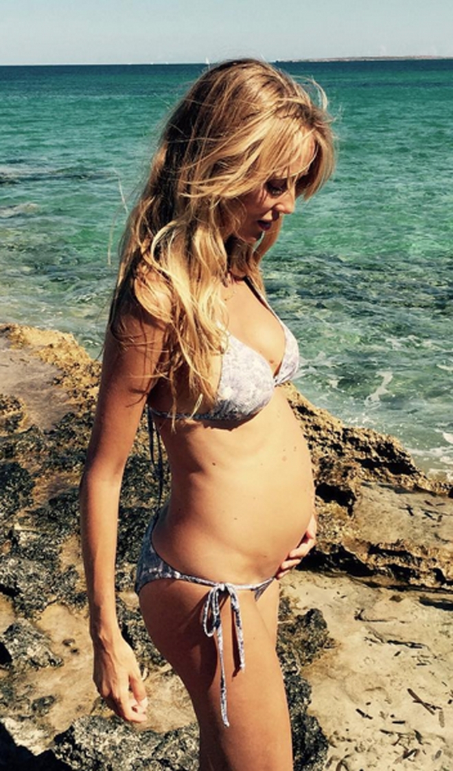 Famosas embarazadas en biquini: Vanesa Lorenzo