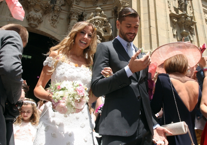 La boda de Fernando Llorente y María Lorente causó expectación