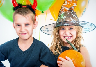 Imágenes de Halloween: terror divertido con niños