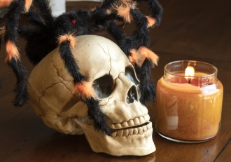 Imágenes de Halloween: calaveras y calabazas