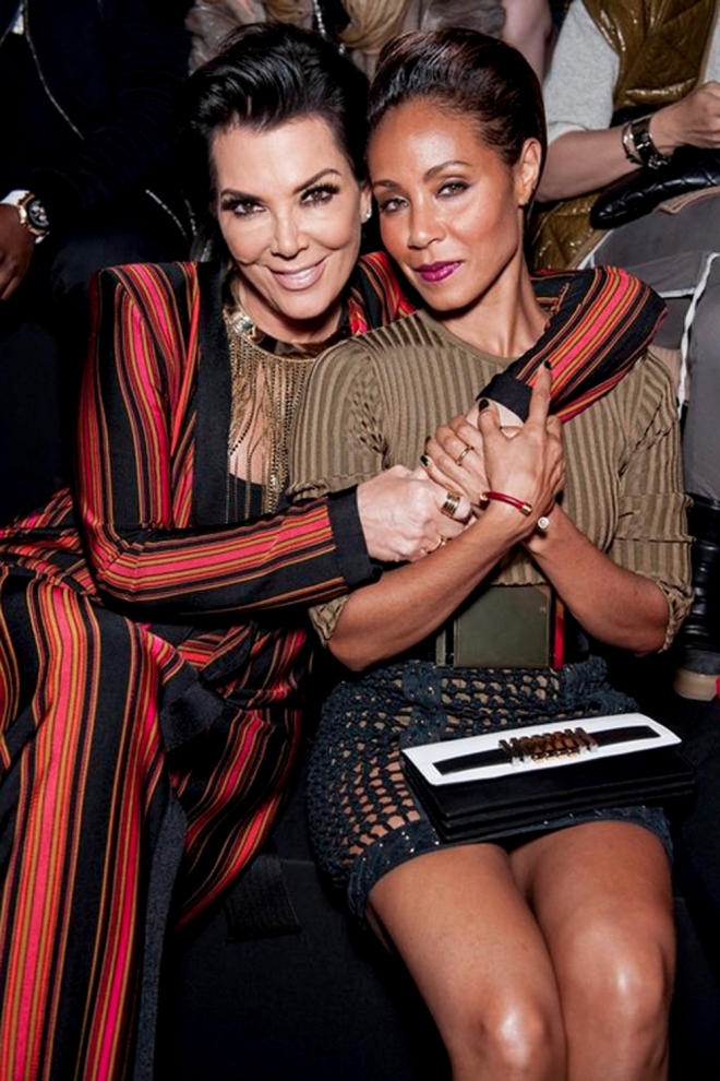 Balmain Army: Kris Jenner y Jada Pinkett Smith, en el desfile