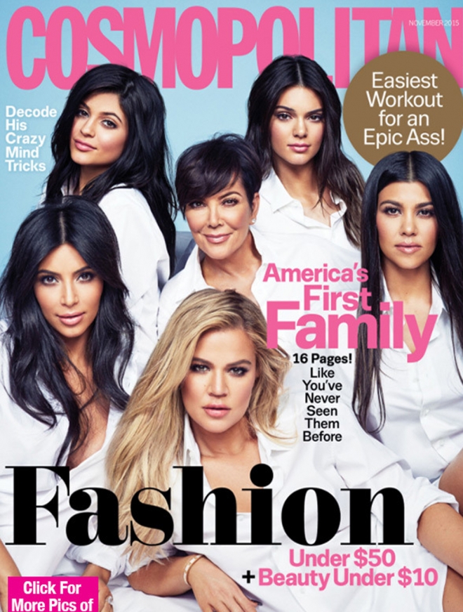Portadas Kardashian: la familia en Cosmopolitan