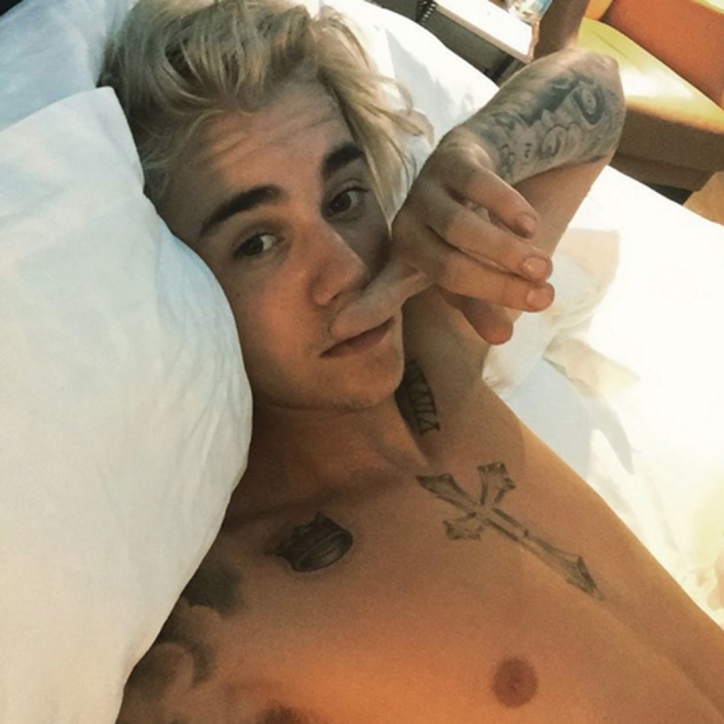 Justin Bieber, 'hot' en la cama