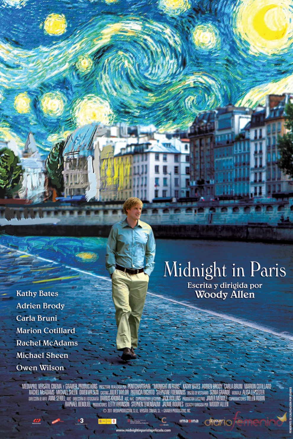 Películas de Owen Wilson Midnight in Paris