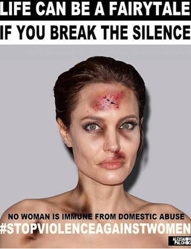 Violencia de género: Angelina Jolie dice NO al maltrato