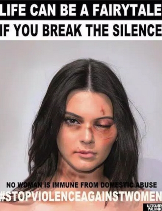 Violencia de género: Kendall Jenner, una más contra el maltrato