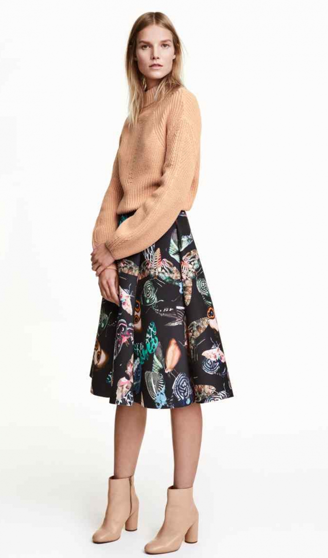 Faldas para 2016: la falda de neopreno con vuelo de H&M