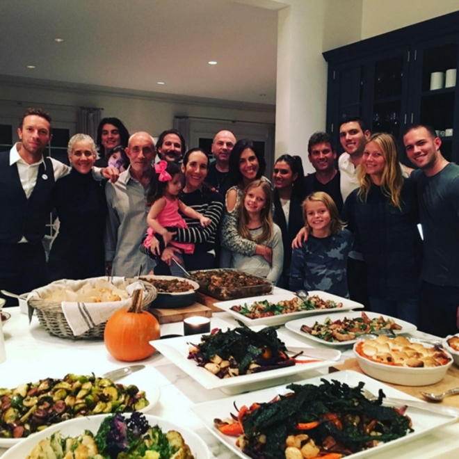 Acción de Gracias 2015: Gwyneth Paltrow y Chris Martin, juntos