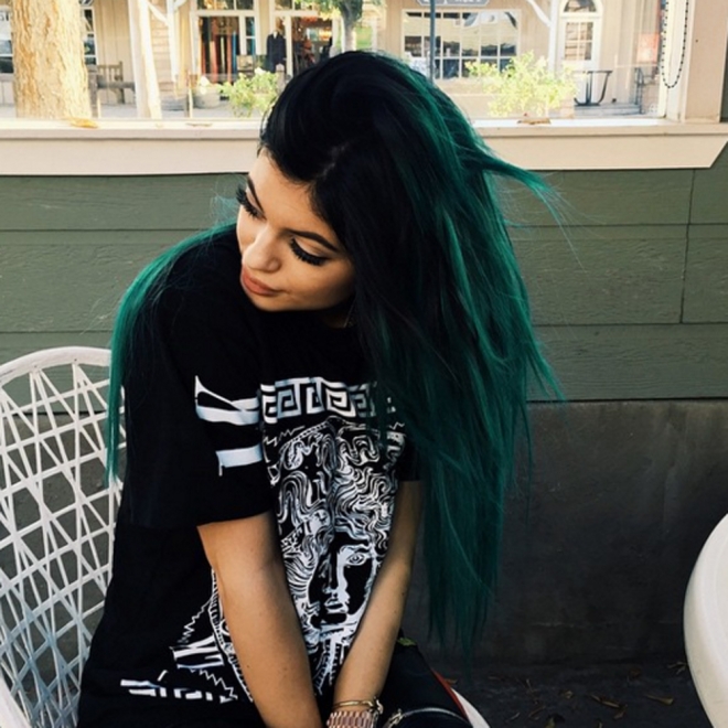 Pelucas de Kylie Jenner: unas extensiones verdes XXL