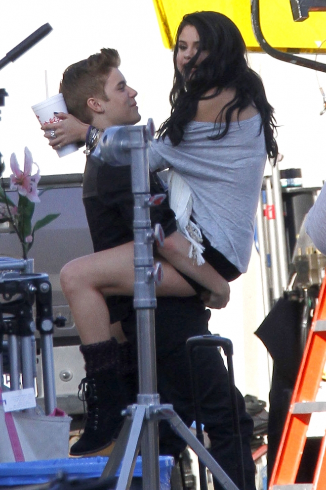 Justin Bieber y Selena Gomez, todo pasión