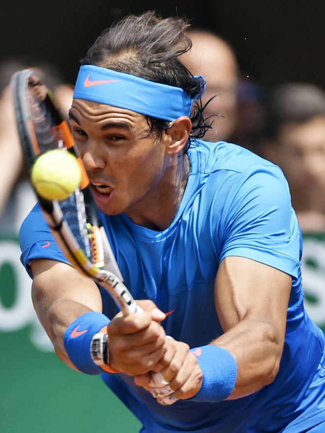 Rafa Nadal y su cara más extraña jugando al tenis