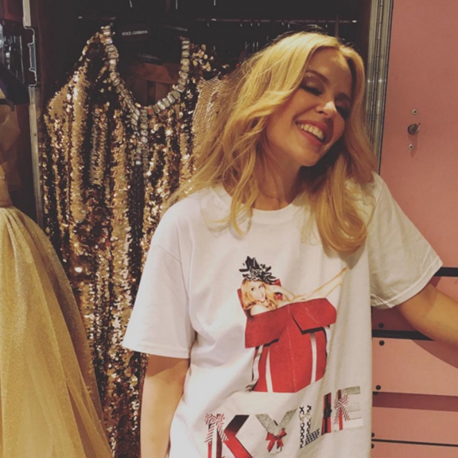 La Navidad más fashion de Kylie Minogue