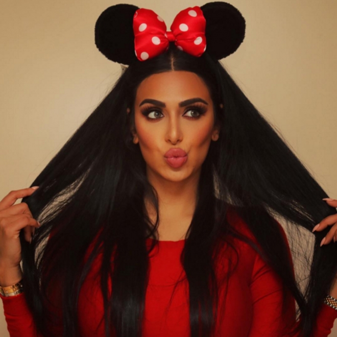 Huda Kattan, una perfecta Minnie Mouse en Instagram