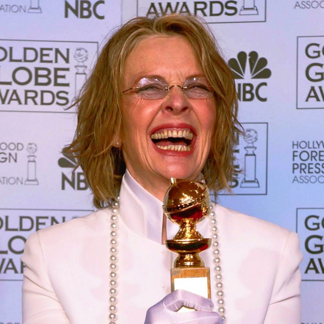 Diane Keaton y su cara de risa más divertida