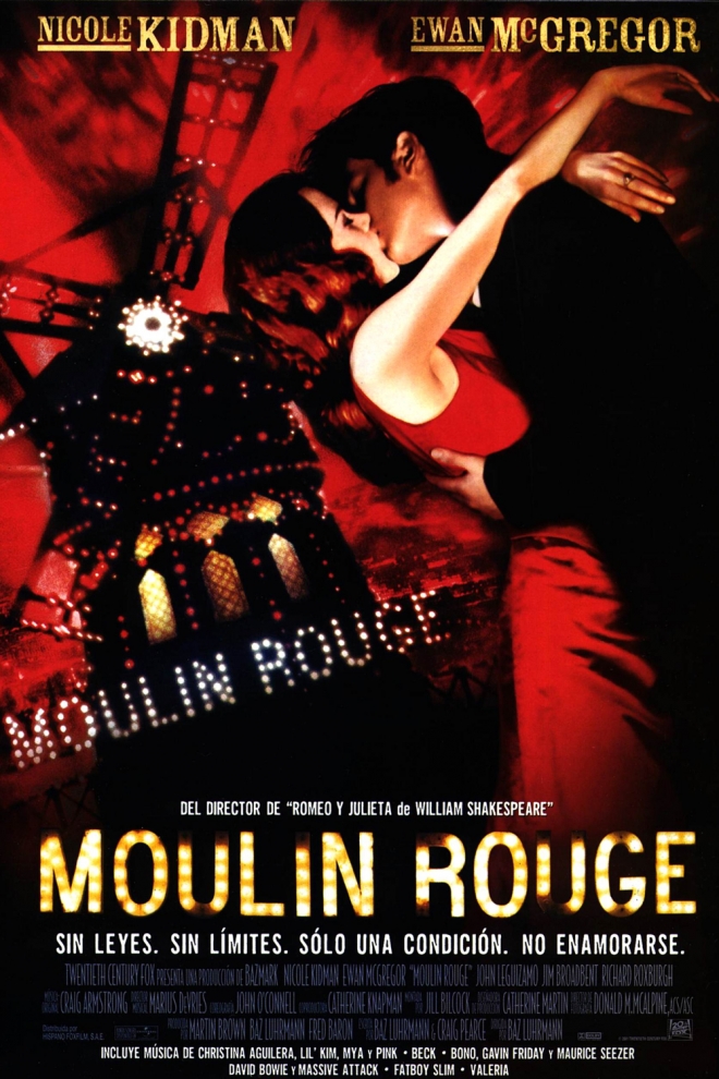 Películas románticas: Moulin Rouge