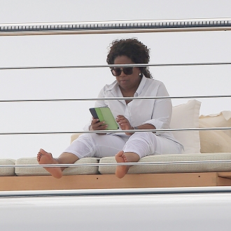 Oprah Winfrey, ella manda hasta descalza