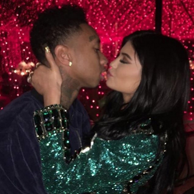 Los besos de Kylie Jenner y Tyga son poco frecuentes