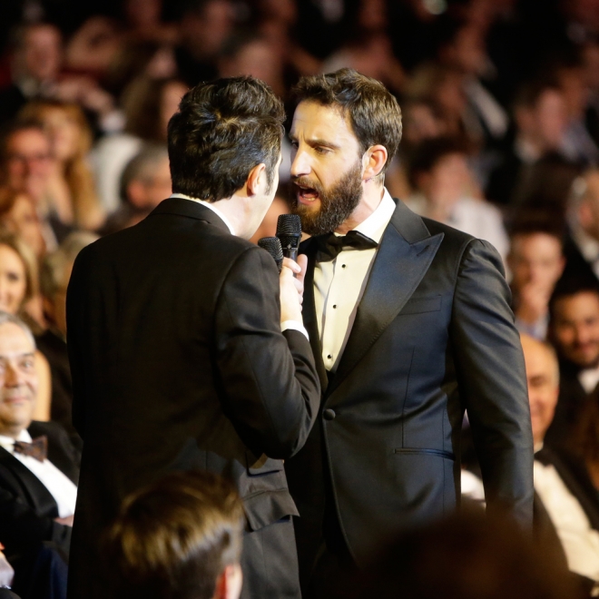 Gala Goya 2016: El dúo musical de Dani Rovira y Berto Romero Gala Goya 2016: El dúo musical de Dani Rovira y Berto Romero