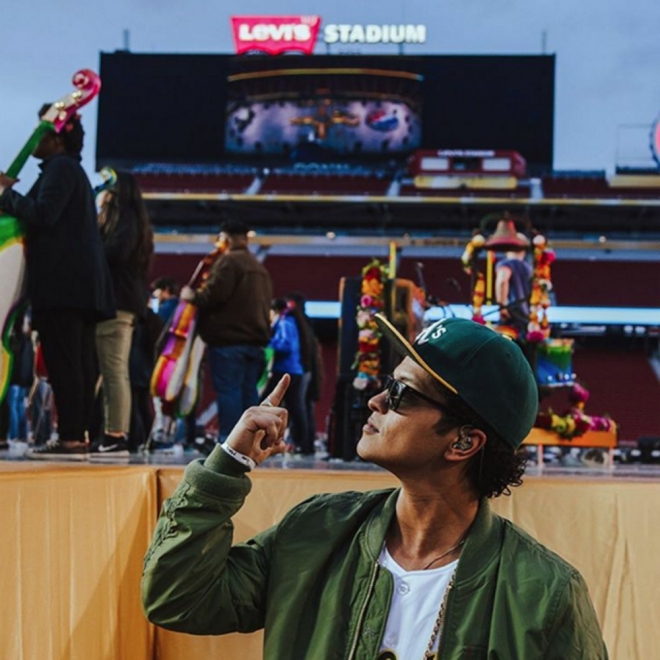 Super Bowl 2016: Bruno Mars, a punto de actuar desde Instagram