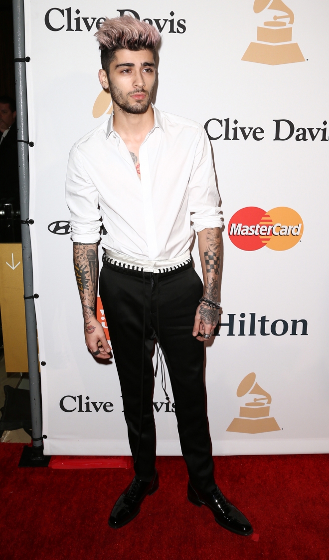 Grammys 2016: Zayn Malik presume de tatuajes