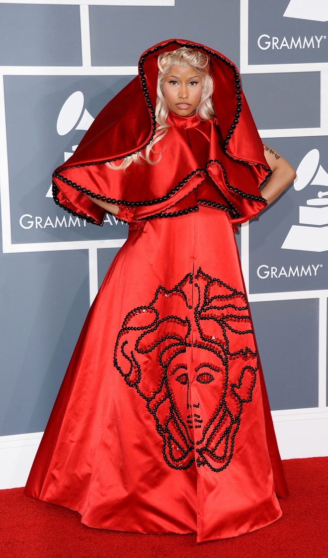 Looks horribles de los Grammy: Nicki Minaj, tremenda