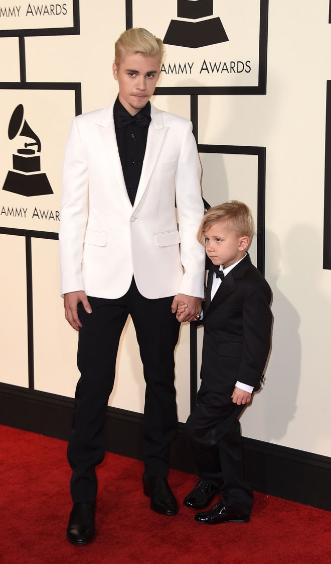 Grammys 2016: Justin Bieber y su adorable hermano