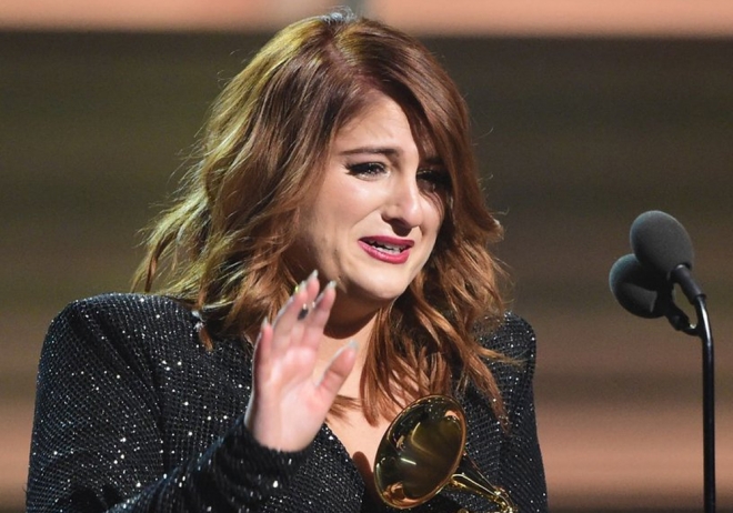 Momentazos Grammys 2016: Meghan Trainor, llorando de emoción