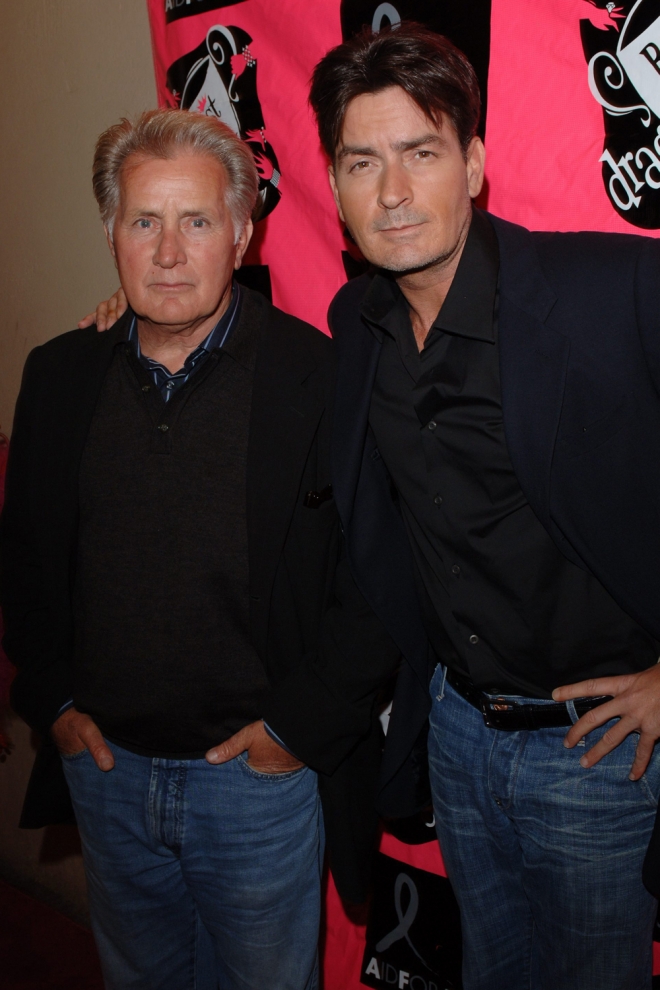 Padres e hijos actores: Martin y Charlie Sheen
