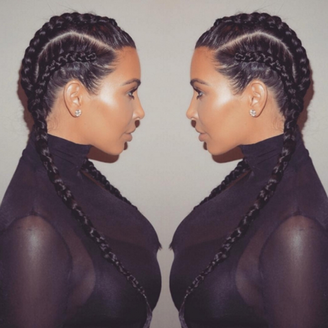 Boxer braids, la nueva obsesión de Kim Kardashian