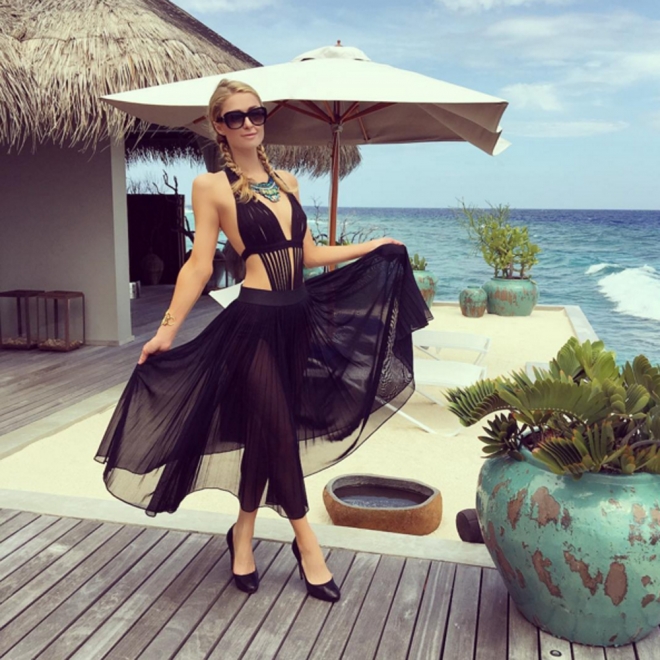 Paris Hilton, siempre fantástica en el paraíso