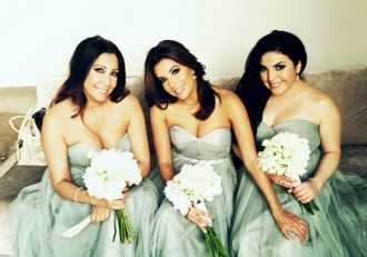 Eva Longoria, dulce dama de honor con María Bravo