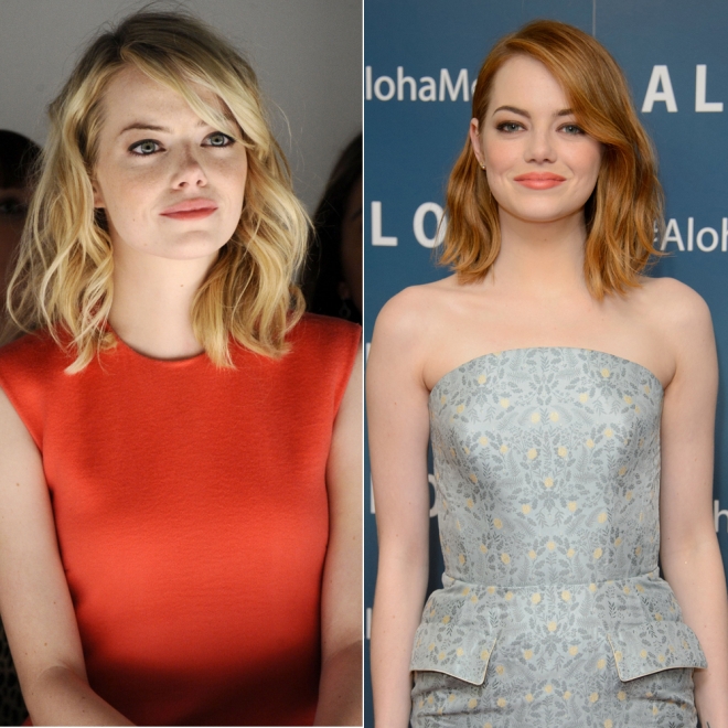 Cambios de look famosas: Emma Stone, mejor pelirroja