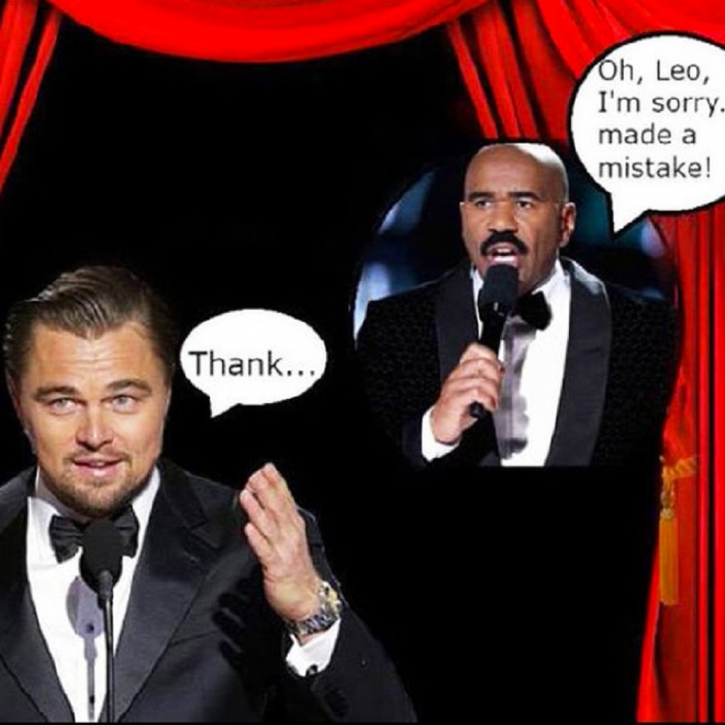 Memes Oscars 2016: Leonardo DiCaprio y Steve Harvey