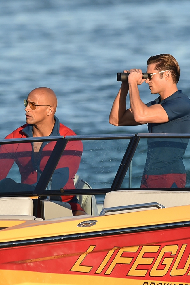 Rodajes de películas: Zac Efron y Dwayne Johnson en Baywatch