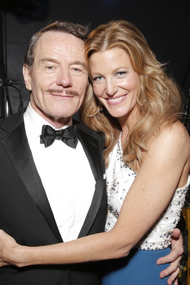 Bryan Cranston y Anna Gunn, muy cómplices