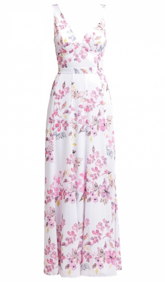 Vestidos de novia diferente: blanco pero con flores, de Zalando