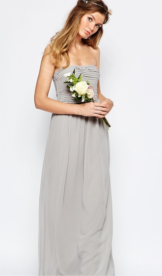 Vestidos de novia diferentes: el gris de Asos para novias bohemias