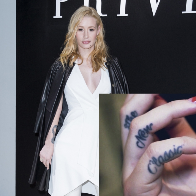 Tatuajes en los dedos: las palabras de Iggy Azalea