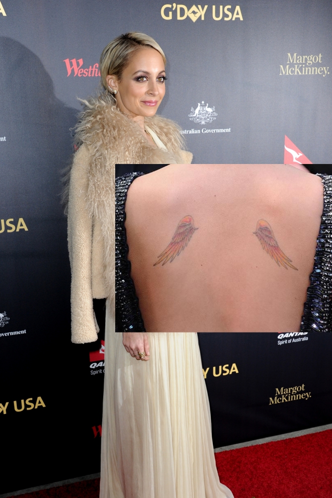 Tatuajes en la espalda: Las alas de Nicole Richie