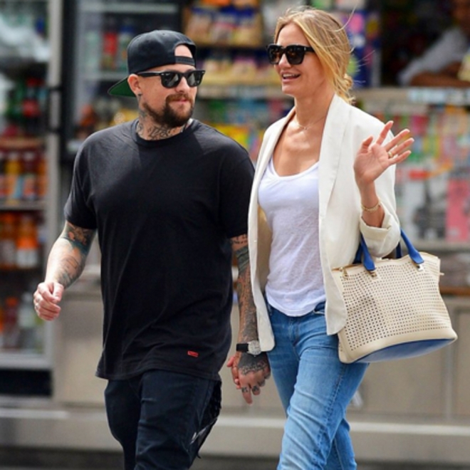 Cameron Diaz, feliz con su marido