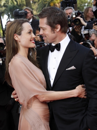Parejas que se conocieron en rodajes: Brad Pitt y Angelina Jolie