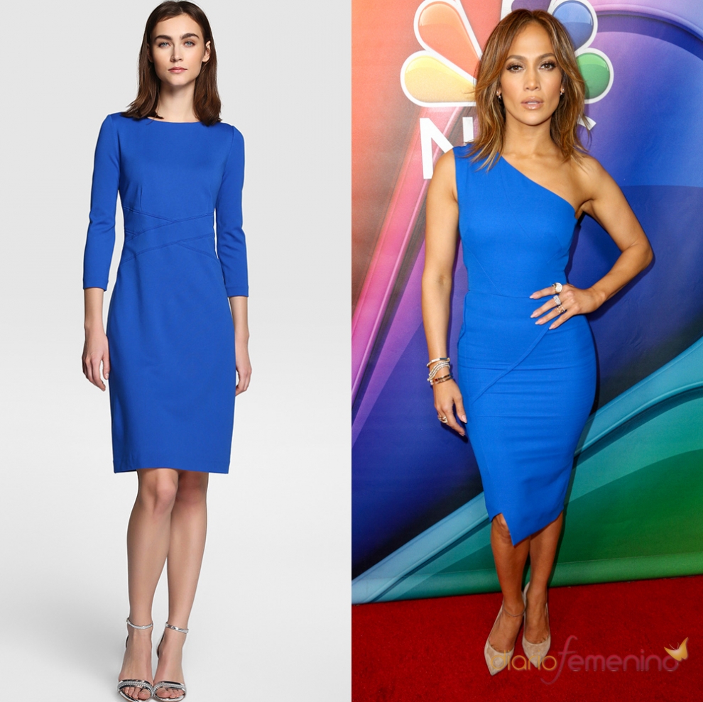 Vestdidos para una comunión: el azul eléctrico de JLo