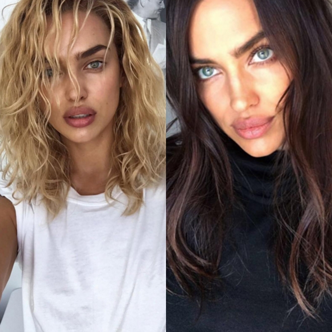 Irina Shayk, de morena a rubia en Instagram