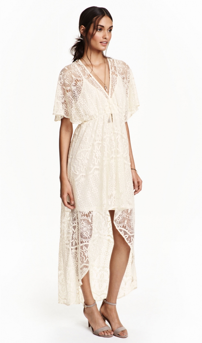 Vestidos de novia low cost: una novia bohemia, con H&M