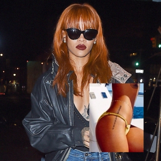 Tatuajes en la cadera: la oración de Rihanna