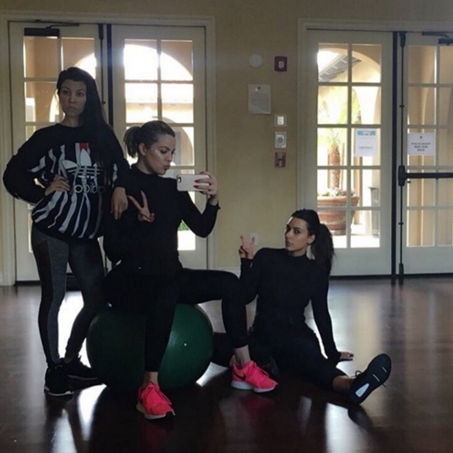 Las hermanas Kardashian se ponen deportistas