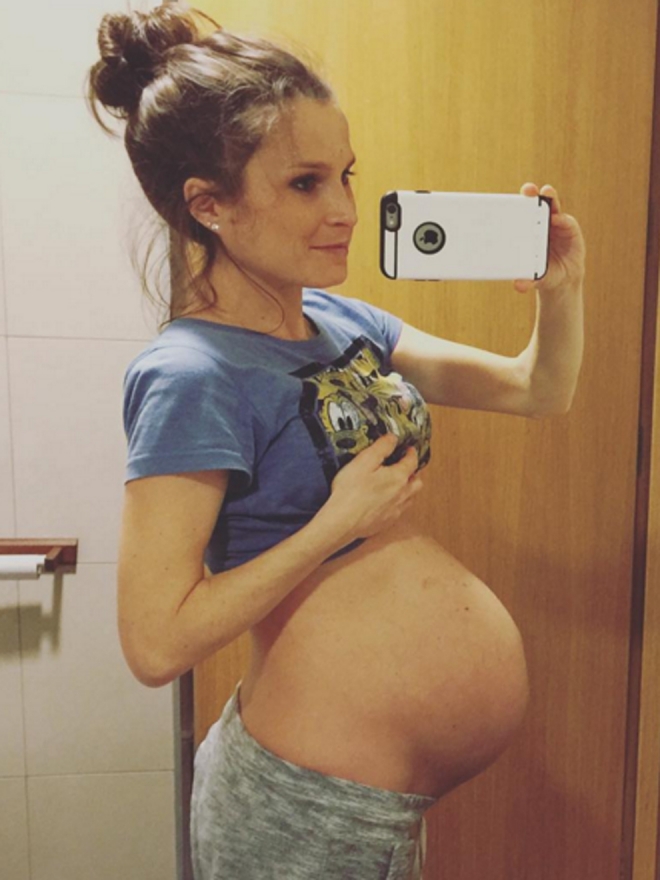 Estefi, la mamá Verdeliss esperando a sus mellizas