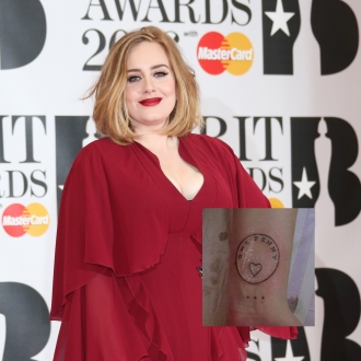 Tatuajes en la muñeca: el penique de Adele