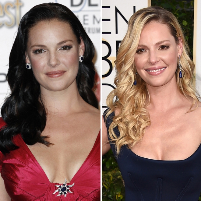 Cambios de look famosas: Katherine Heigl, muy guapa de morena
